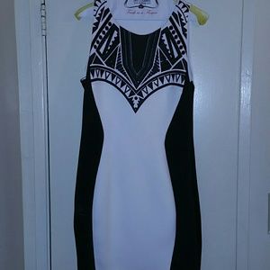 Black and white dress