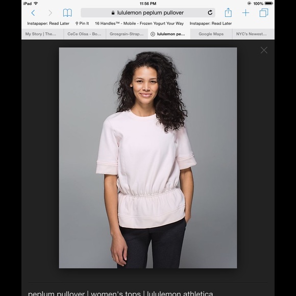 Lulu lemon peplum top. NWT a 10
