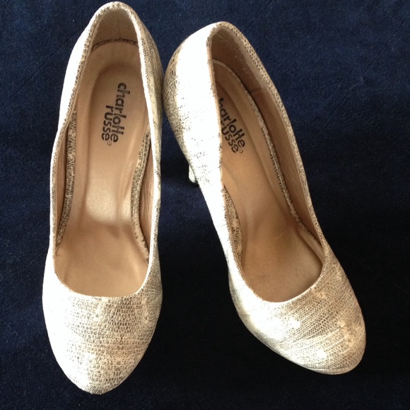 Charlotte Russe Python Print Mini Platform Pumps - Picture 3 of 6