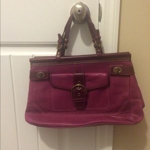 Magenta Pink Coach Handbag
