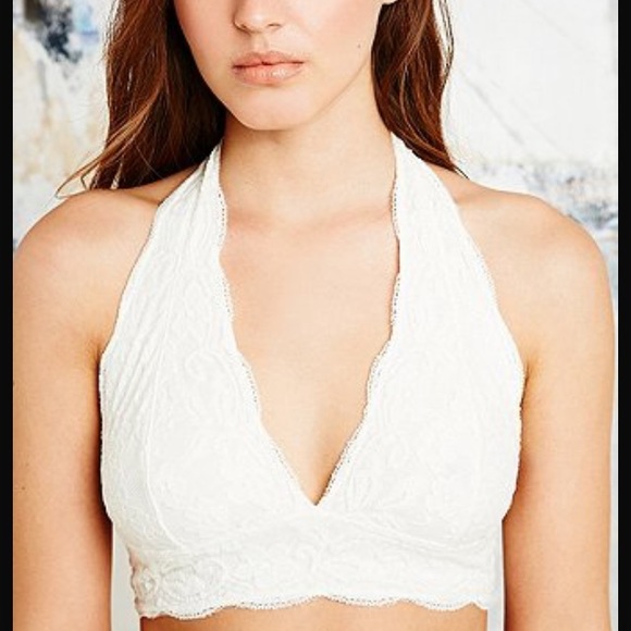 Turquoise pins and needles bralette
