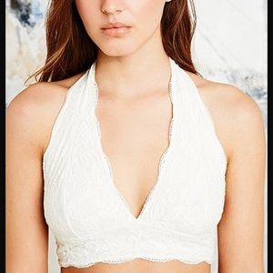 Turquoise pins and needles bralette