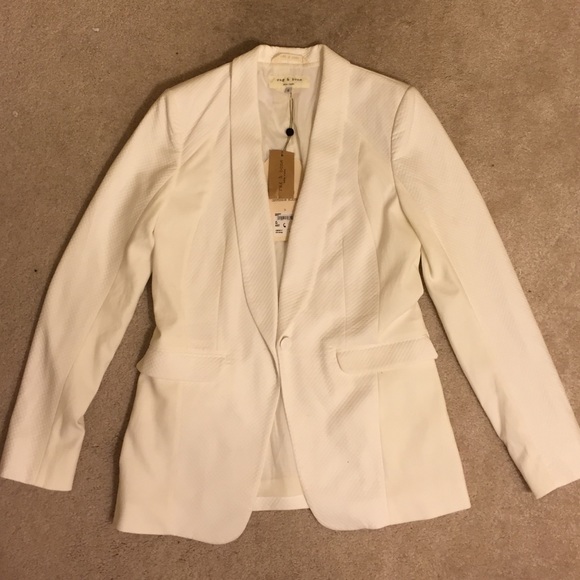 Rag & Bone 'white Jefferson blazer' Size 6 NWT