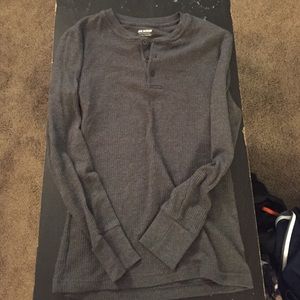 Guys Grey thermal shirt