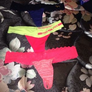 Pink Victoria's Secret Thongs
