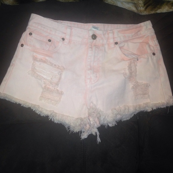 Forever 21 Ripped Denim Shorts