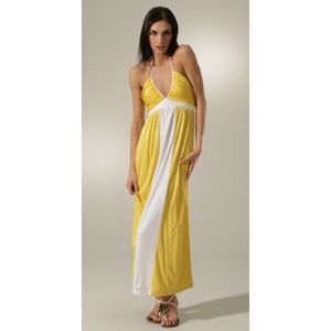 Alice + Olivia 'silk jersey halter Paris dress'