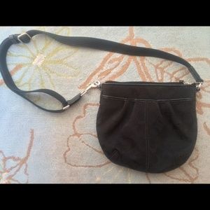 Coach black satchel purse