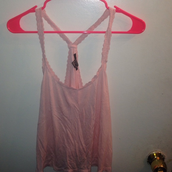 Forever 21 Powder Pink Half Shirt