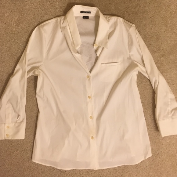Theory Classic White Button Down Shirt - XL
