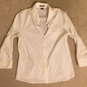 Theory Classic White Button Down Shirt - XL