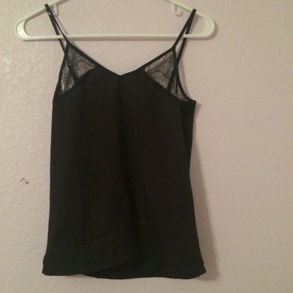 Black lace tank top