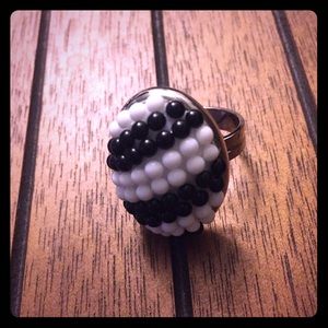 Tarina Tarantino Cabochon Paved Oval Ring