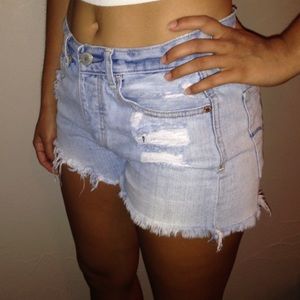 Distressed Denim American Eagle shorts