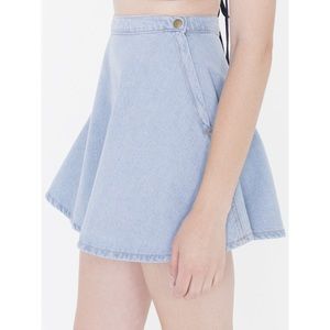 Light Wash Denim Circle Skirt