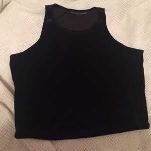 black velvet tank top