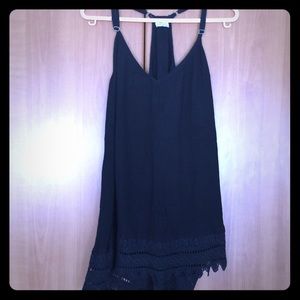 Black lace tank