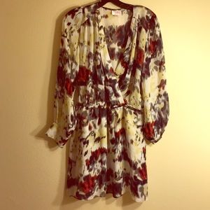 Parker - deep V long sleeve dress - size M