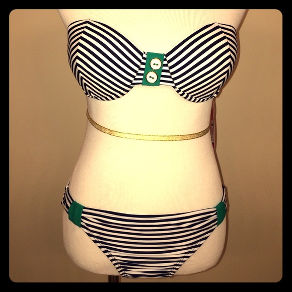 Bandeau push up bikini