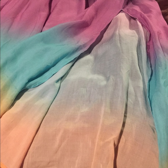 Great Summer Ombré Volcom Skirt Side Slit - Picture 2 of 3