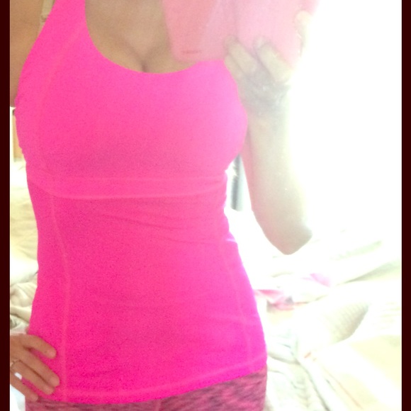 lululemon athletica Tops - Hot Pink Lululemon Top NWOT