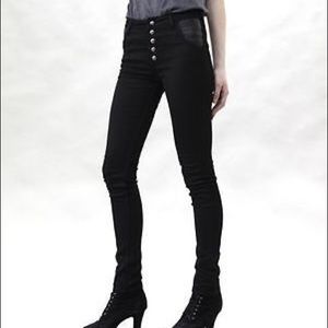 UO CourtShop BDG Audrey High Waist Black Skinny