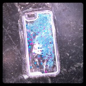 Blue glitter waterfall case iPhone 6 case ✨