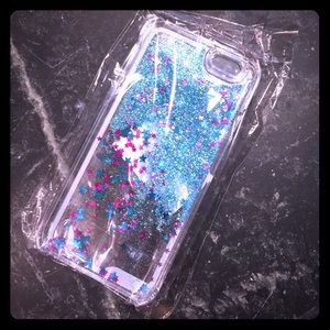 Blue glitter waterfall iPhone 6 case ✨