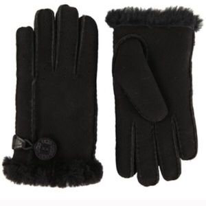 UGG Black Bailey Button Gloves🌟PRICE FIRM