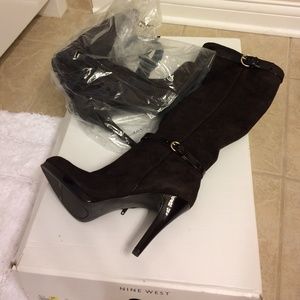 None West Brown suede boots Size 8.5