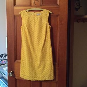 Bright yellow Loft dress Size 0.
