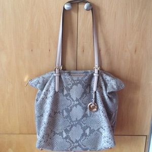 Snakeskin Michael Kors tote
