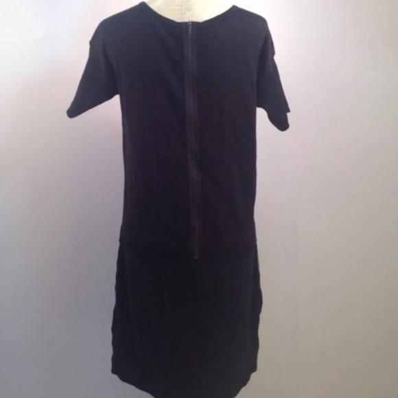 Loft Black Exposed Zipper Sweater Dress #1038 - Picture 3 of 4