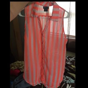 Button down tank top