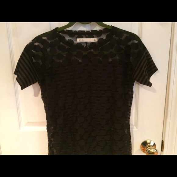 Madewell polka dot and striped t- shirt