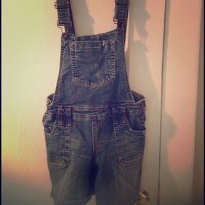 Pacsun Short Denim Overalls