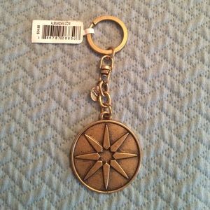 NWT Alex and Ani key chain (gold)