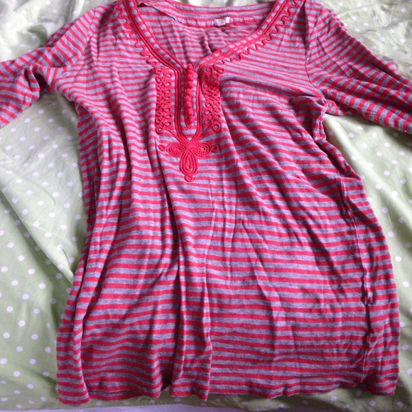 J crew 3/4s length top