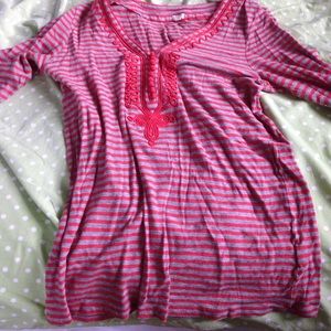 J crew 3/4s length top
