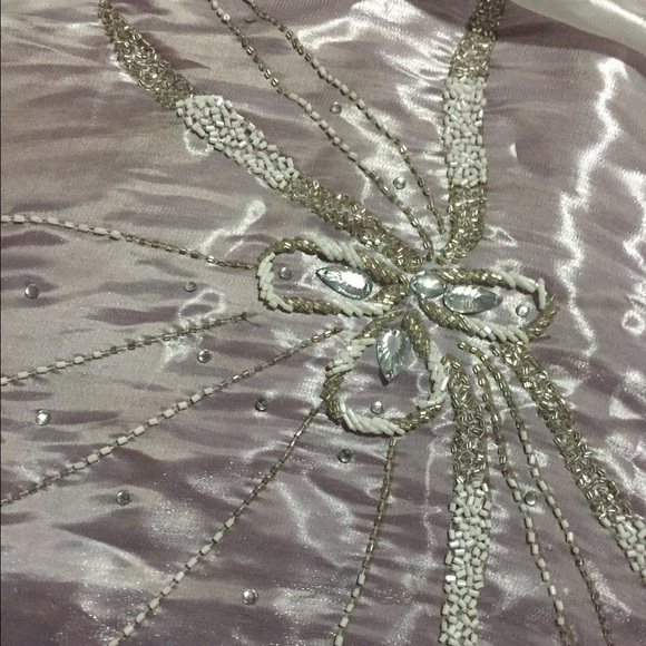 Hand beaded scarf