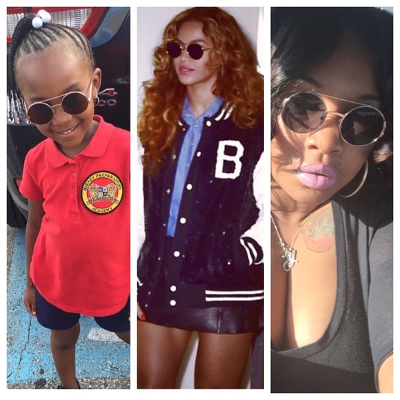 👑🐝 round sunglasses