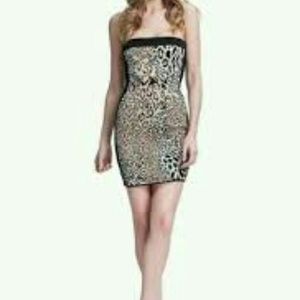 Marciano Leopard Bandage Dress Small