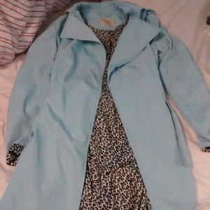 Zara soft blue trenchcoat