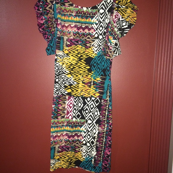 Tribal Print Dress - Picture 3 of 3