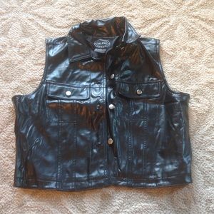 Leather vest