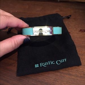 Rustic Cuff Enameled Bracelet