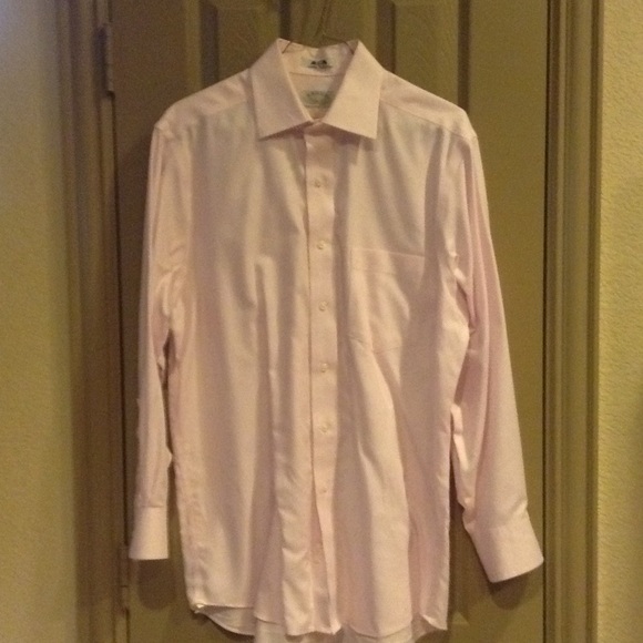 Pink dress shirt 15 1/2 32/33 min iron - Picture 1 of 2