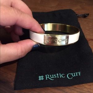 Rustic Cuff Enameled Bracelet