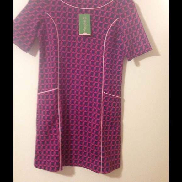 Navy/pink Lilly Pulitzer shoe dress