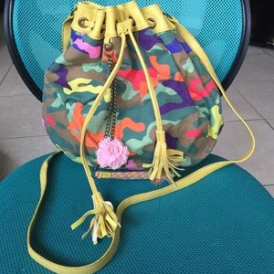 Yellow camo bag